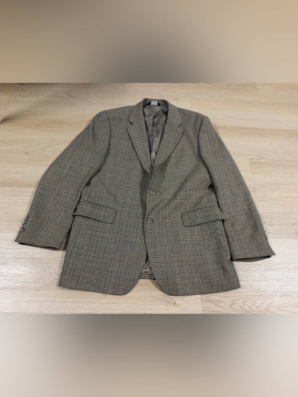 Jos A Bank Mens Blazer Sport Coat Glenn Plaid Wool Cashmere Blend Size 41R